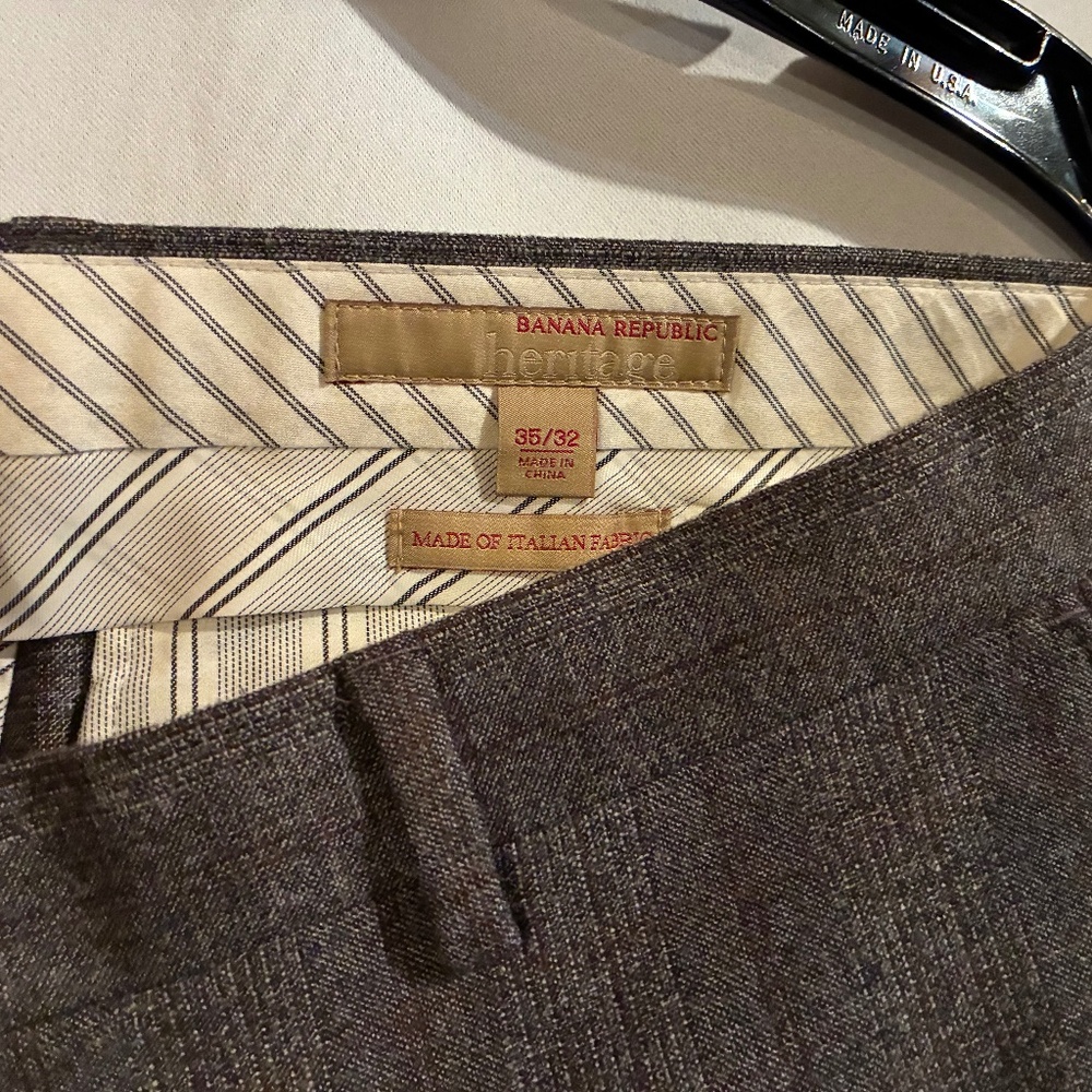 Banana Republic Heritage wool pant 35x32